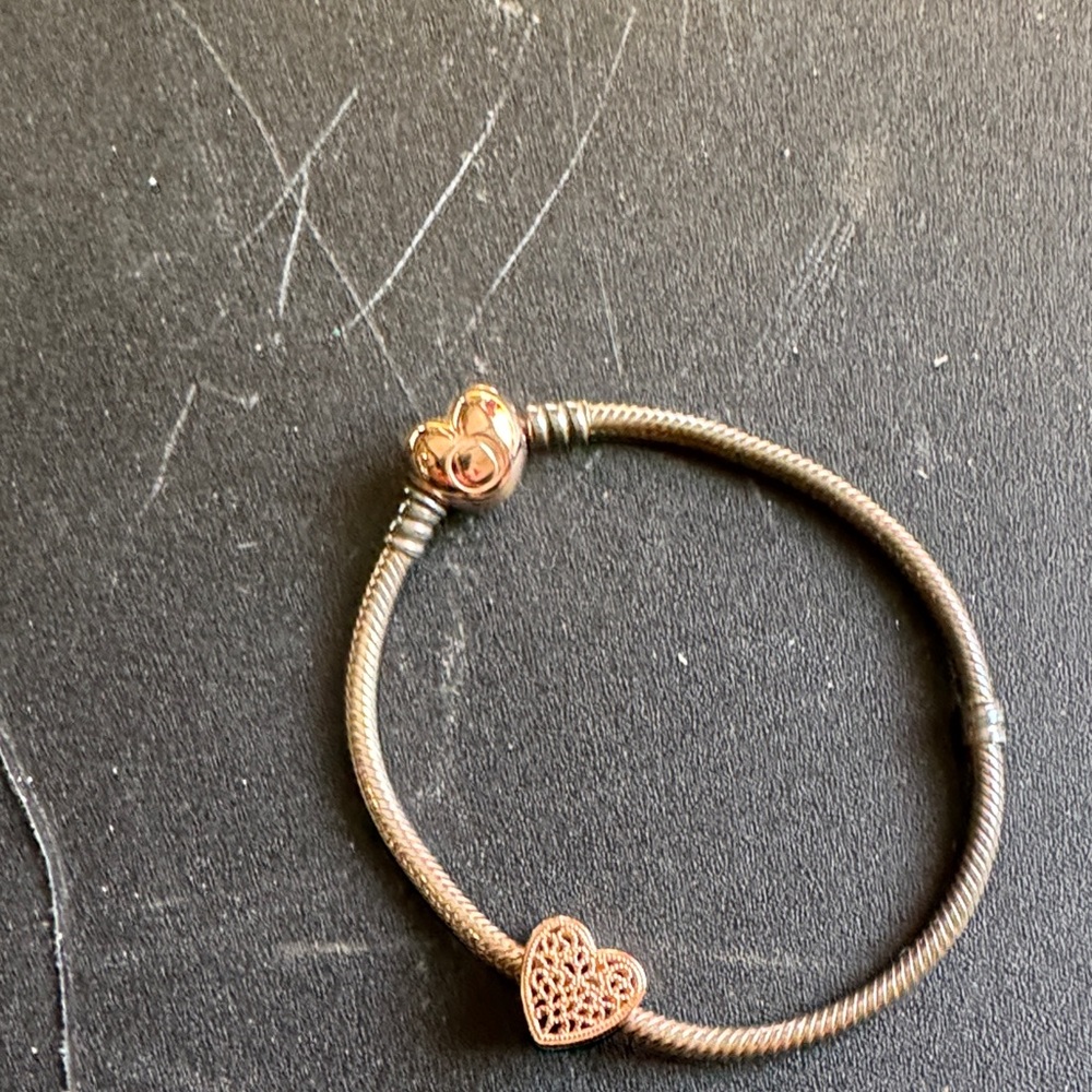 Elegant Heart Charm Bracelet